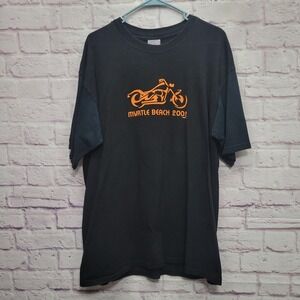VTG Myrtle Beach 2002 Graphic Tshirt Mens XL Motorcycle Rally Biker Streetwear